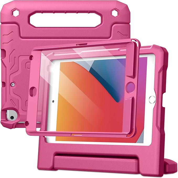 JETech Kids Case for iPad mini 5/4/3/2/1 Black | For iPad mini 7.9 (2019/2015/2014/2013/2012) Built-in Screen Protector 360 Handle Stand Shockproof Kid-Friendly
