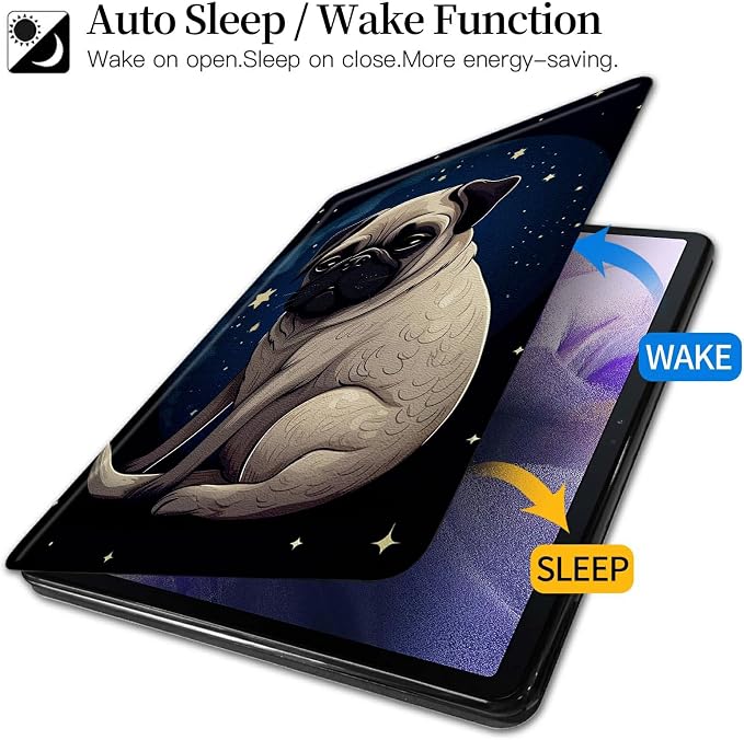 Astronaut Mushrooms Pattern Case for iPad 10.2 iPad 9th Generation 2021/ iPad 8th Generation 2020/ iPad 7th Generation 2019360 Degree Rotating Stand Protective Cover with Auto Sleep/Wake