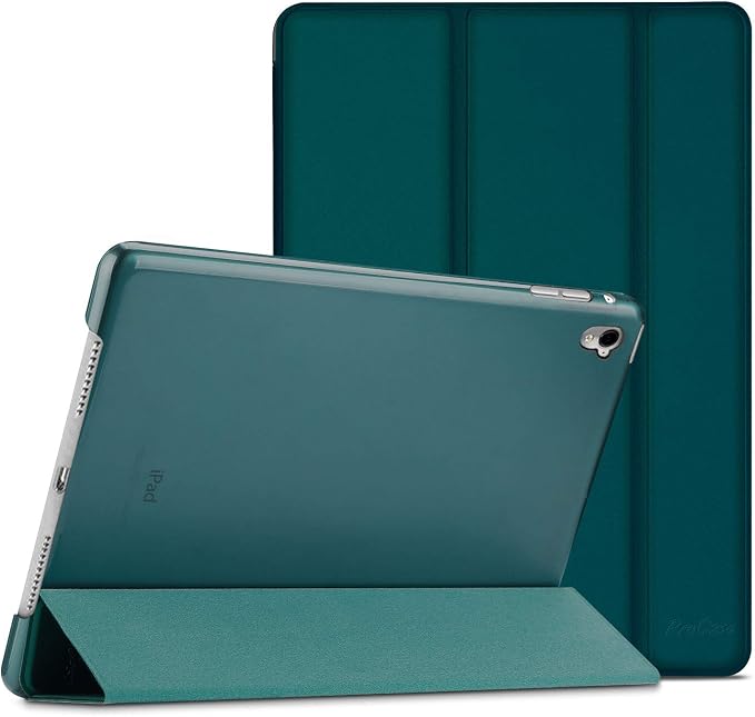 ProCase Smart Case for iPad Pro 9.7 Inch 2016 -Black | Ultra Slim Lightweight Stand Shell with Translucent Frosted Back Cover for iPad Pro 9.7”(A1673 A1674 A1675)