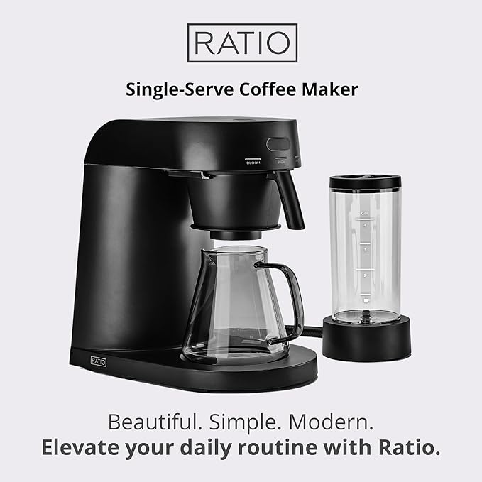 Ratio Four Series 2 Drip Coffee Maker, 5-Cup, Removable Water Tank