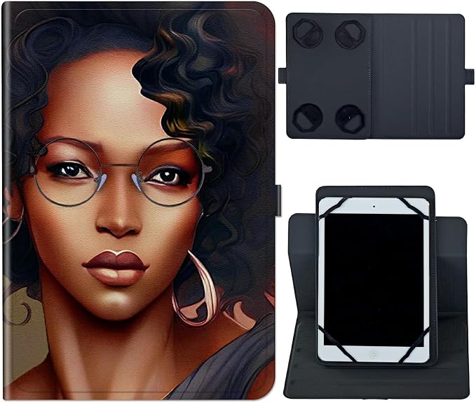 Universal Case for 10.6 inch 11 inch TabletUniversal Case for 10.6-11 Inch Touchscreen TabletSlim PU Leather Stand Folio Shell Cover with 360 Degree Rotatable Kickstand ViewingAbstract Sun Leaf