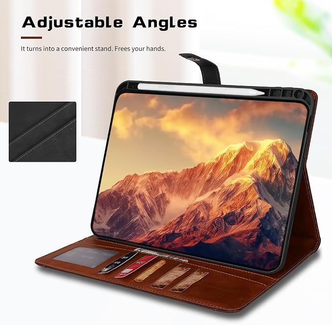 Case for iPad 9/8/7 Gen Case(2021/2020/2019)- Shockproof Cover with Built-in Pencil Holder- Smart Auto Sleep/Wake - Perfect for Students at Home/School-Pink