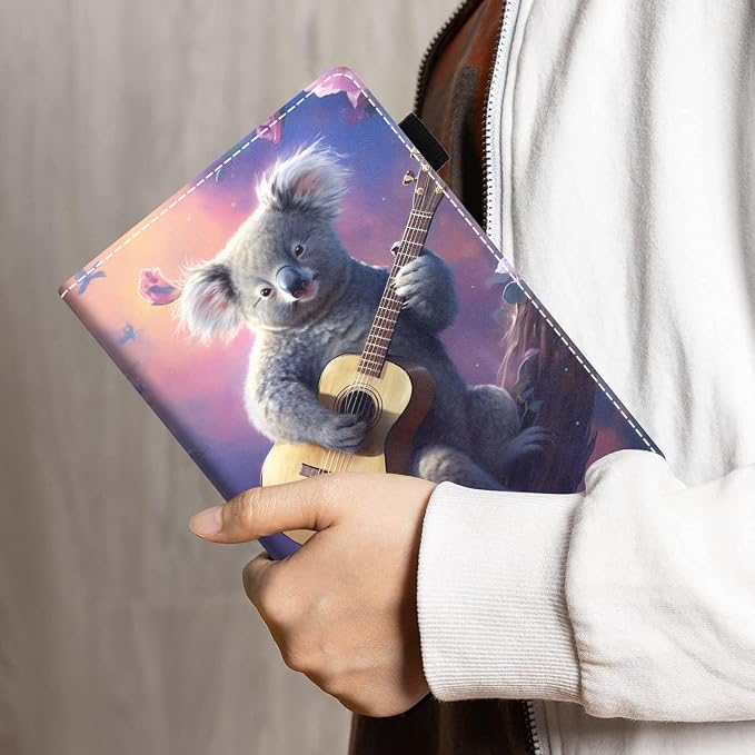 Case for Amazon Kindle Fire HD 8/Fire HD 8 Plus Tablet (12th/10th Generation 2024/2022/2020 Release) - PU Leather Folio Cover with Smart Auto Wake/Sleep Bald Eagle
