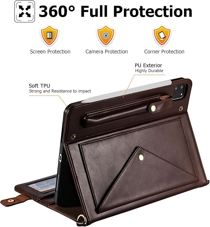 Dteck for iPad Pro 13-Inch (M4/M5) Clear TPU Case 2024/2025 Release Durable Soft Silicone Back Cover Slim Fit Lightweight Anti Scratch Ultra Thin Protective Tablet Basic Case Shell (Transparent)