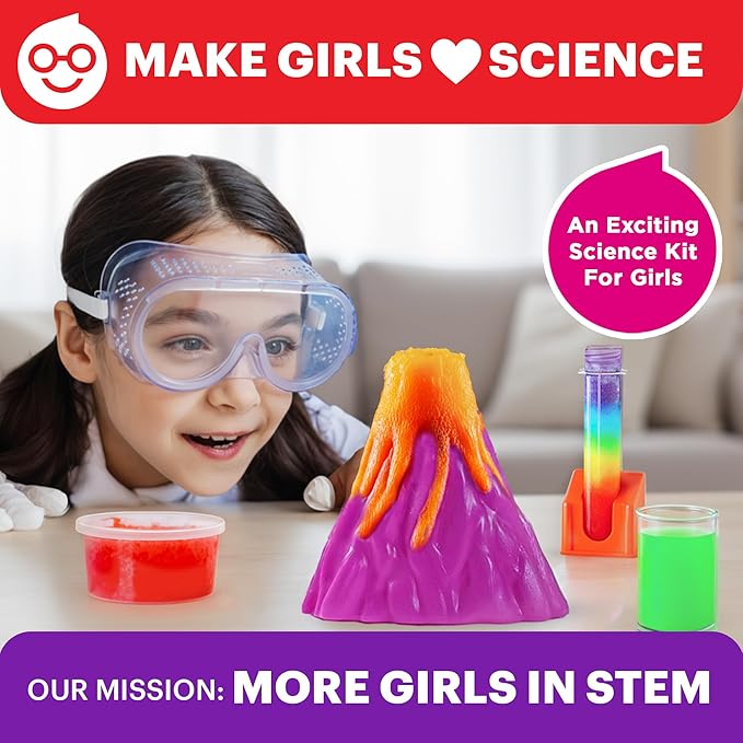 Doctor Jupiter Girls' Super Science Kit for Ages 8-12 Ideas for Girls 8,9,10+ Years Old | Chemistry Set, STEM Toy Kit with 100+ Experiments | Learning & Educational Projects