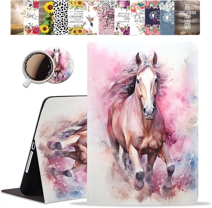 for iPad mini Case iPad mini 1 2 3 4 5 Case and Coasters Set PU Leather Folio Case Smart Cover with Stand &amp Auto Wake Sleep for iPad mini 5/4/3/2/1 - Flame Soccer