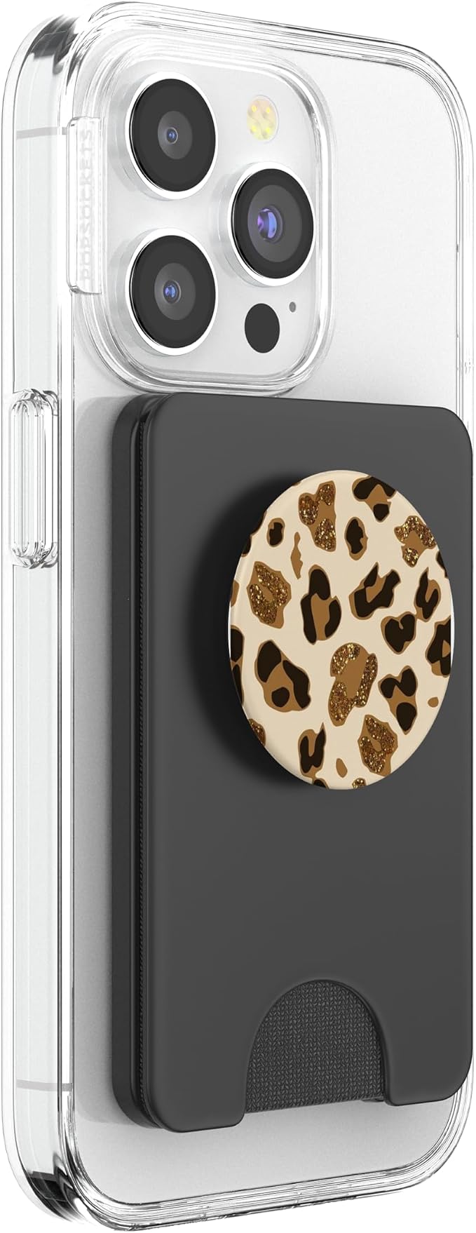 Gold Brown Leopard Print Cheetah Print PopSockets Adhesive PopGrip