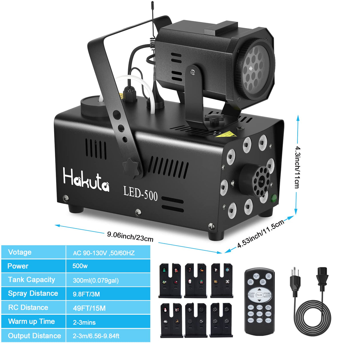 Hakuta Fog Machine with LED Projector Light