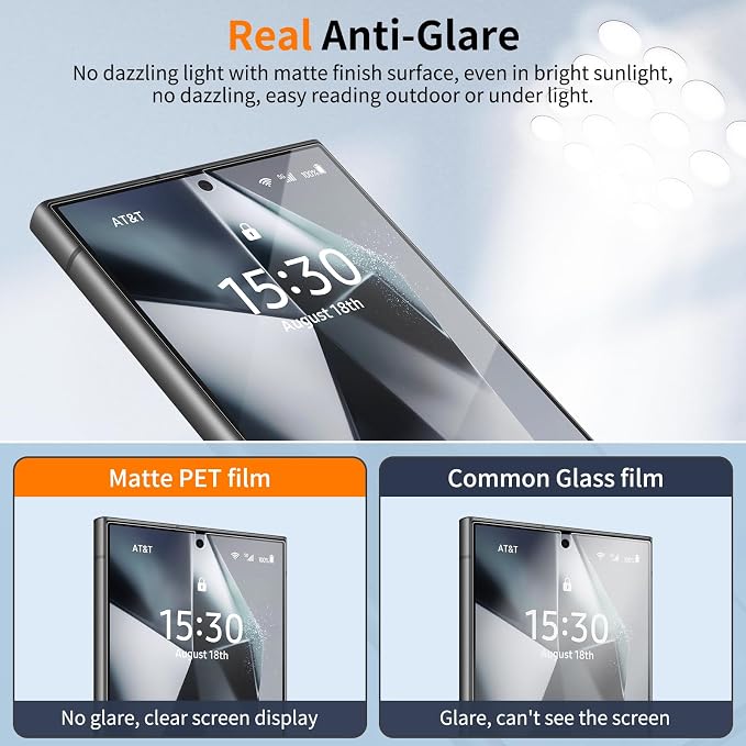 3 Pack Tempered Glass Privacy Screen Protector for iPhone 15 Pro Max 6.7 Inch Original Touch Sensitivity with Auto Alignment kit Bubble Free Case Friendly 9H Hardness