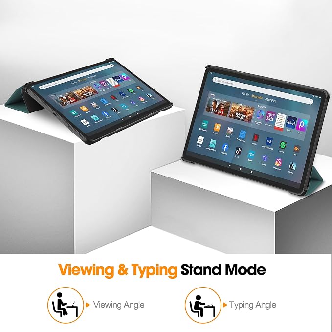 Gylint Case for Fire Max 11 Tablet Folding Folio Ultra-Thin PU Leather Stand Case Cover for Fire Max 11 2023 Release Draw