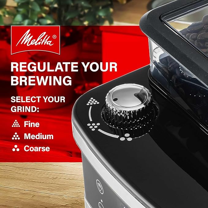 Melitta® Aroma Fresh™ Plus 10-Cup Coffee Maker with Built in Burr Grinder