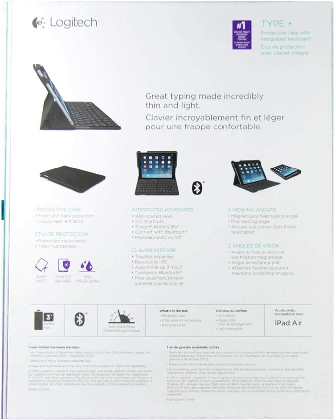 Logitech Type Plus iPad Folio iPad Air (920-006909) iPad Air Type + 1st Generation