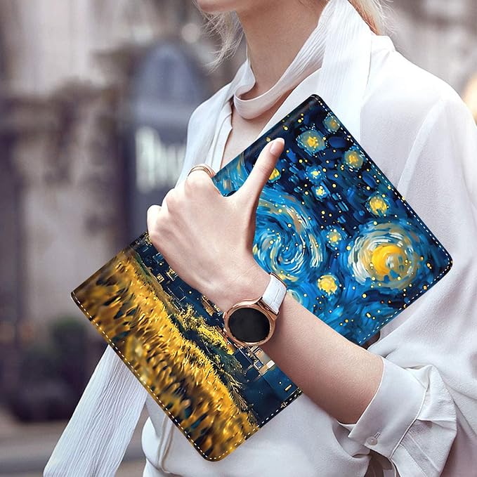 Case for New iPad (A16) 11th Generation 11 Inch 2025for iPad 10th Generation 2022 10.9 Inch Multi-Angle Stand Smart Cover Shockproof with Auto Wake/Sleep ，Starry Sky