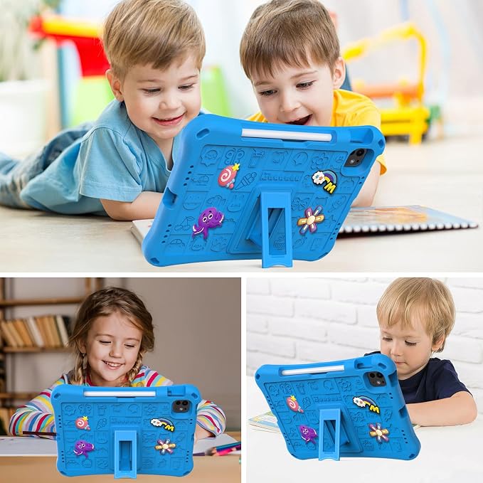 Case for iPad 10.2 Inch 2021/2020/2019/ iPad Pro 10.5 Inch/Air 3rd Gen (2019) Shoulder Strap Kickstand Children Friendly Anti-Scratch Shockproof Case Lightpurple