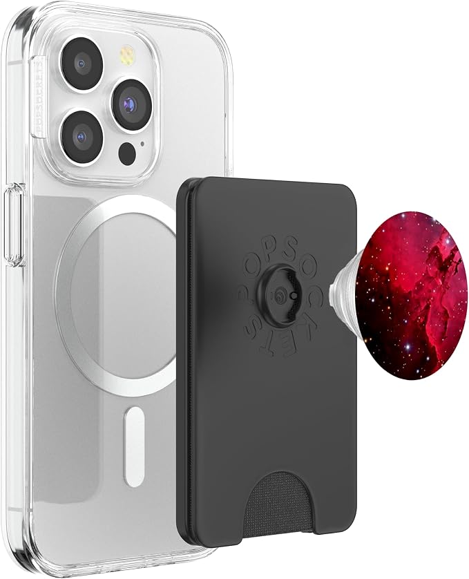 Red Black Space Nebula PopSockets Swappable PopGrip