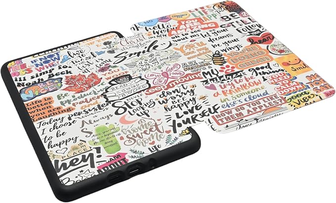 Case for Kindle Paperwhite 12th Gen 2024. Kindle Colorsoft Signature Edition Lightweight PU Leather Protective Cover with Auto Sleep/Wake Hand Strap Baseball