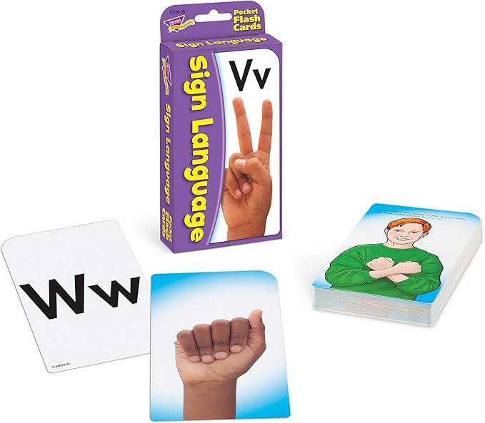 Sign Language Pocket Flash Cards