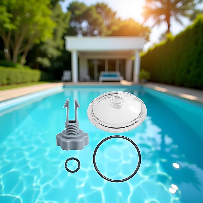 SF80110-1 Leaf Trap Cover Lid, Pool Leaf Trap Cover Lid, O-Ring & Valve