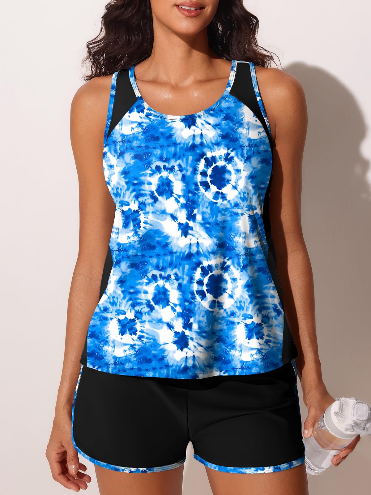 Summer Mae Blouson Tankini Swimsuits for Women Tummy Control Bathing Suits