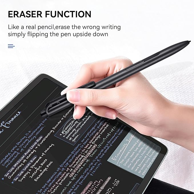 EMR Stylus Compatible with Remarkable 2 Pen with Eraser Replacement Pen for Remarkable 2 Tablet/Remarkable Device 4096 Pressure Levels Palm Rejection(Includes 2 Pen Tips)