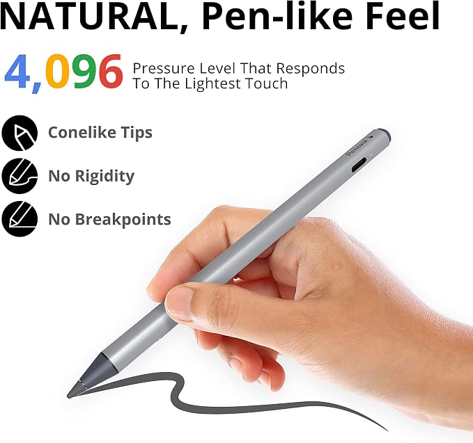 Penoval USI2.0 Stylus Pen for Chromebooks - 4096 Levels Pressure for Lenovo ASUS HP Chrome Devices &amp Google Pixel Tablet | 4096 levels pressure high precision smooth writing active digital pen