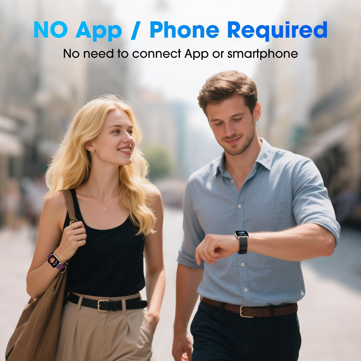 Pedometer Watch Senior Friendly No App No Phone Required, Step Counter