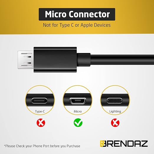 BRENDAZ Micro USB Cable 10-Pack- Fast Charging Data Transfer Android USB Cord Compatible with Kindle Fire HD Tablet Compatible with Xbox One S X Galaxy S6 S7 Edge J7 Note 5 4.(10-Feet)