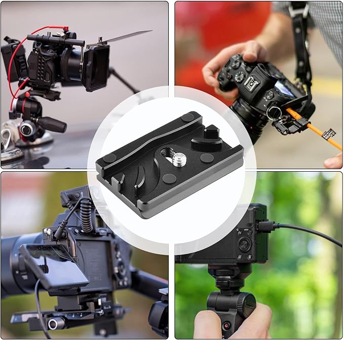 Tether Cable Clamp Mount - Fixed Cable Protector, Camera Block Clip, Secure Anti-Slip Holder | Stable Cables Management for Home Travel Studio Outdoor Live Streaming Video Recording Photography