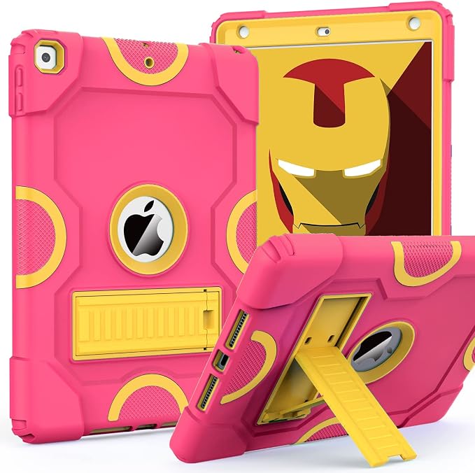 ZoneFoker for iPad 9th Generation Case iPad 8th 7th Generation Case iPad 10.2 Inch 2021/2020/2019 Case Heavy Duty Rugged Shockproof Protective Cover with Kickstand Black