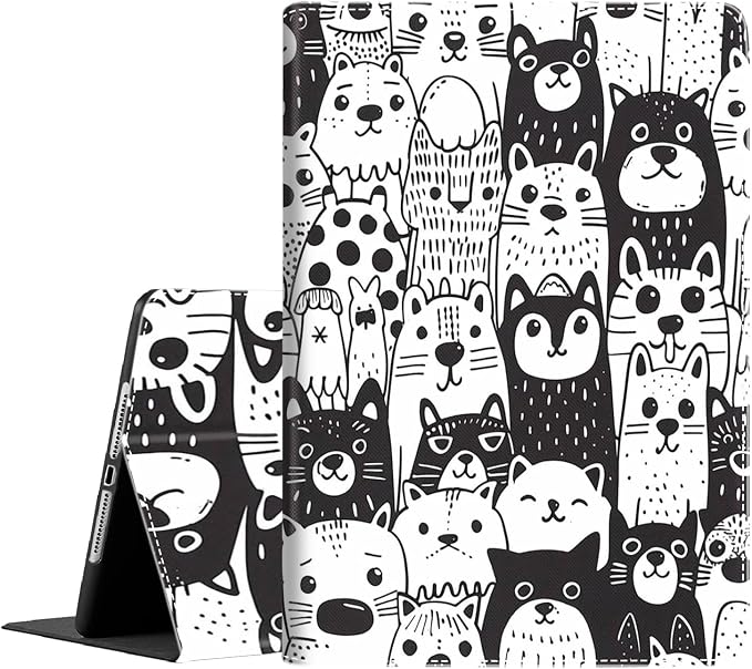 Case for iPad (A16) 11th Generation 11 Inch (2025) iPad 10th Generation 10.9 Inch (2022)，Slim Fit Foldable Standing Cover Case with Auto Sleep/Wake Retro Moth