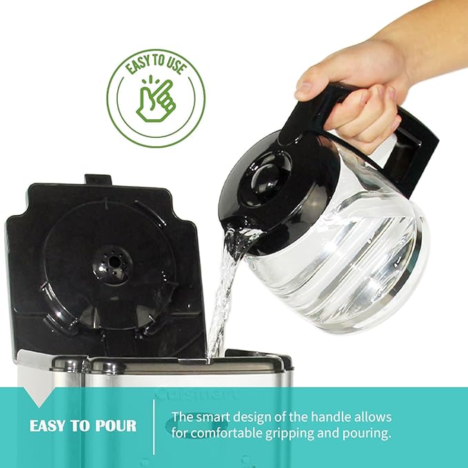 14 Cup Glass Coffee Carafe Replacement for Cuisinart Coffeemaker