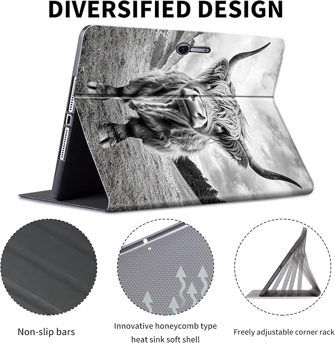 Case for Microsoft Surface Pro 11/10 / 9 13 InchPU Leather Cute Slim Folio Adjustable Stand Cover Case for Surface Pro 11th Edition AIArt Red Dragonfly