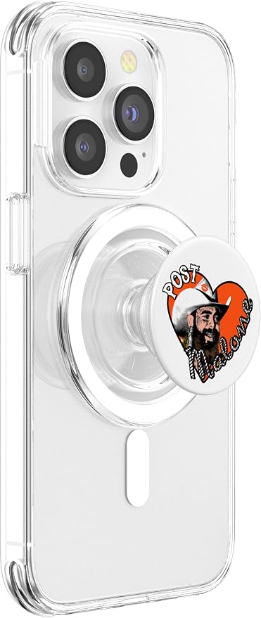 Official Post Malone Heart Photo PopSockets PopGrip for MagSafe