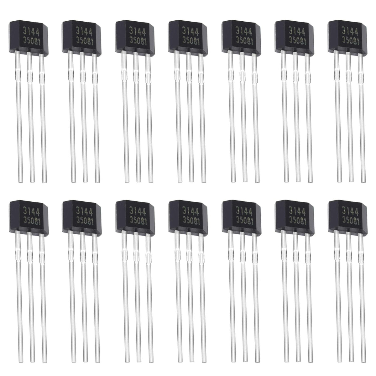 ALLECIN 20Pcs A3144 3144 Hall Effect Sensor OH3144 AH3144E 3Pins Magnetic Detector