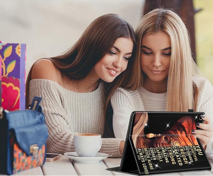 Case for Amazon Fire Max 11 Tablet (13th Generation 2023 Release) Multi-Angle Smart Stand Cover Auto Sleep/Wake for Fire 11 Max Tablet，African American Women Inspirational Quotes
