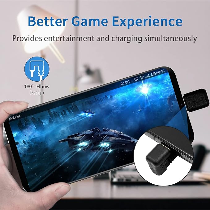 Poyiccot USB Type C Extension Cable 6ft U Shape USB C 10Gbps 60W USB 3.1 Type C Male to Female Cable 180 Degree Type C Extender for Smartphone MacBook