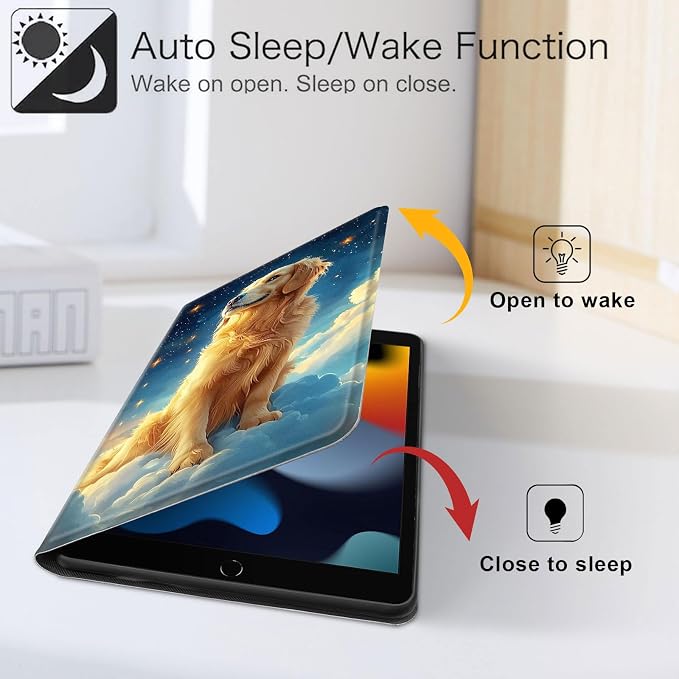 for iPad 11th Generation (A16 2025) 11 / iPad 10th Gen 10.9 2022 Case 360° Rotating PU Leather Stand Cover with Auto Sleep/Wake Shockproof TPU Backl Two Dragons Fighting
