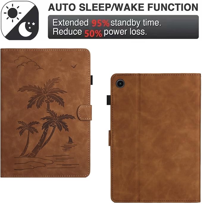 Case for iPad A16 11th Gen 11/10th Gen 10.9 2025/2022Notebook | Black PrintSlim Durable Foldable Stand PU Leather Pencil Holder Card Slot Auto Wake，Auto Sleep