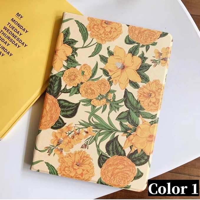 Flower Case for Xiaomi Redmi Pad 2 11 Case Flower Pattern Cute Floral Illustrated Printed Cover with Pencil HolderColor 5