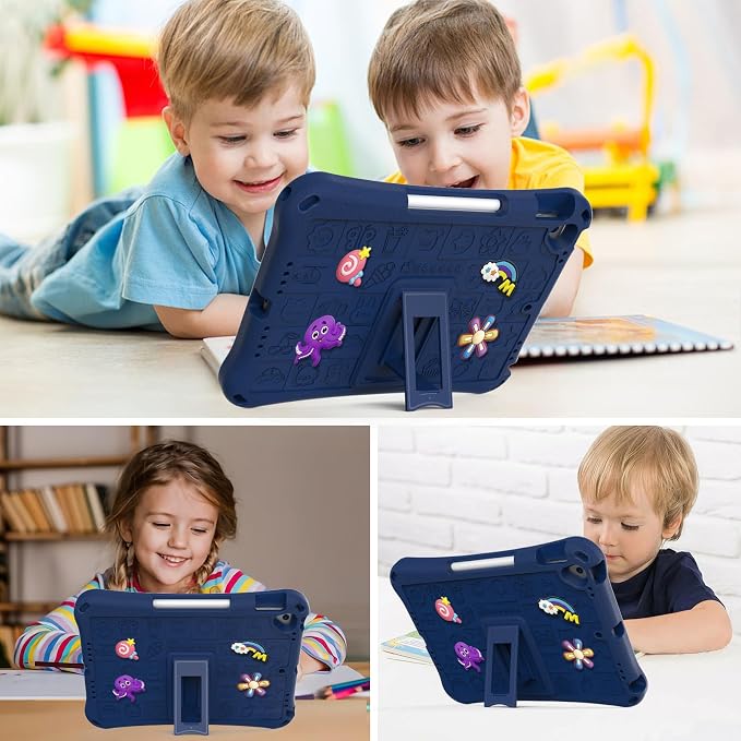 Case for iPad 10.2 Inch 2021/2020/2019/ iPad Pro 10.5 Inch/Air 3rd Gen (2019) Shoulder Strap Kickstand Children Friendly Anti-Scratch Shockproof Case Lightpurple