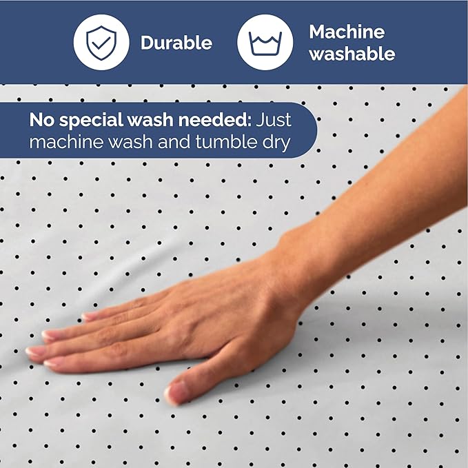 Blue Polka Dots Bed Sheet Set – 1 Flat & 1 Fitted Sheet & 2 Pillowcases w/ Deep Pockets – Polka Dot Bedding - Wrinkle & Fade Resistant - Soft, Breathable & Cooling - Comfy, Luxury Bed Set - King Size