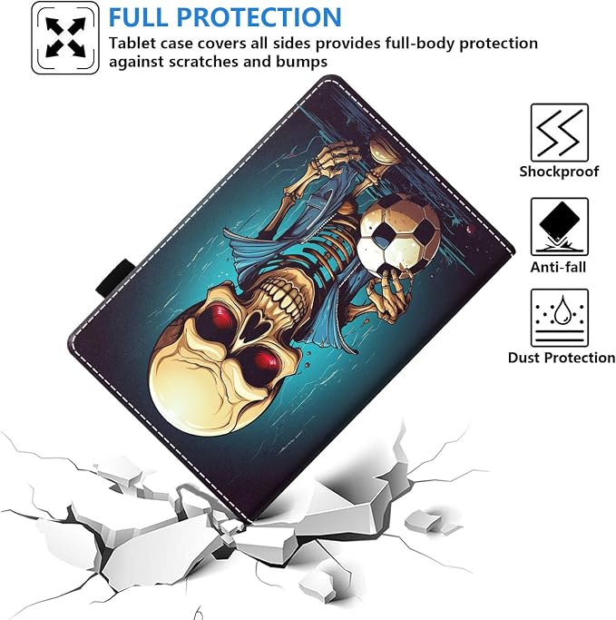 Case for Amazon Fire HD 8/HD 8 Plus Tablet (8 12th/10th Generation 2024/2022/2020 Release) Slim PU Leather Stand Folio Cover with Auto Wake Sleep African Woman Wolf