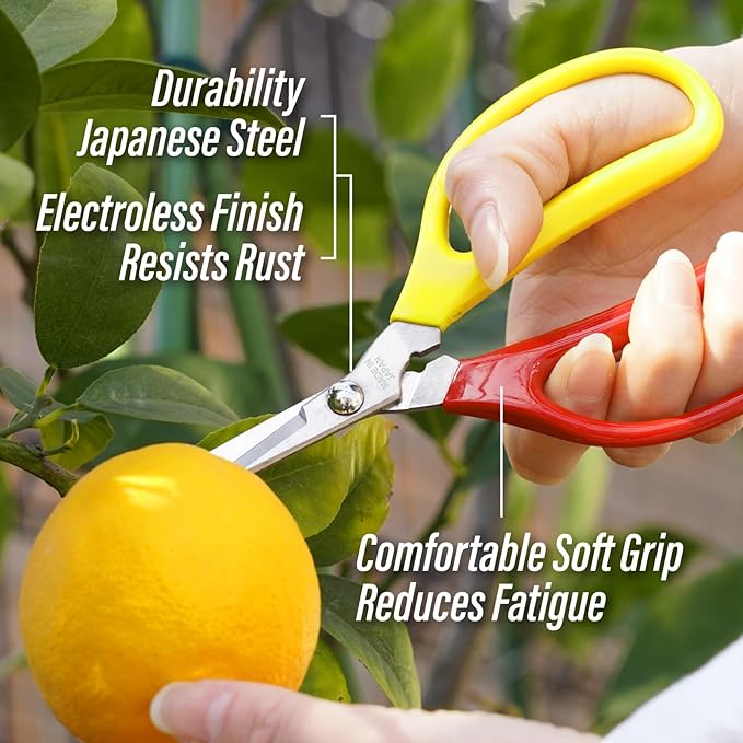 SUIZAN Trimming Scissors 6" - Japanese Garden Plant Herb Buds Flower Shears