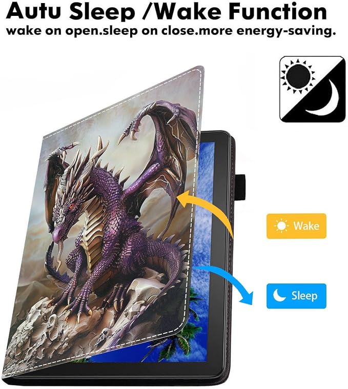 Case for Amazon Kindle Fire HD 8/Fire HD 8 Plus Tablet (12th/10th Generation 2024/2022/2020 Release) Slim PU Leather Cover with Card Slot &amp Auto Wake/Sleep African American Women