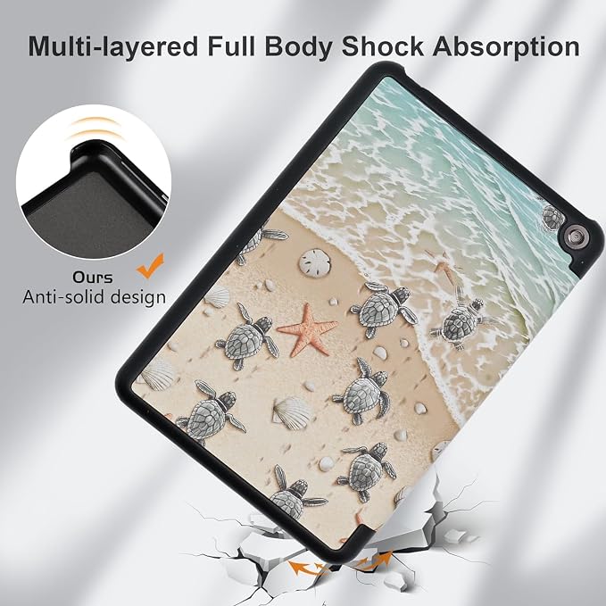Case for All-New Fire 7 Tablet (12th Generation 2022 Release) Book Reading Lovers Gifts Lightweight PU Leather Stand Protective Cover with Auto Sleep Wake