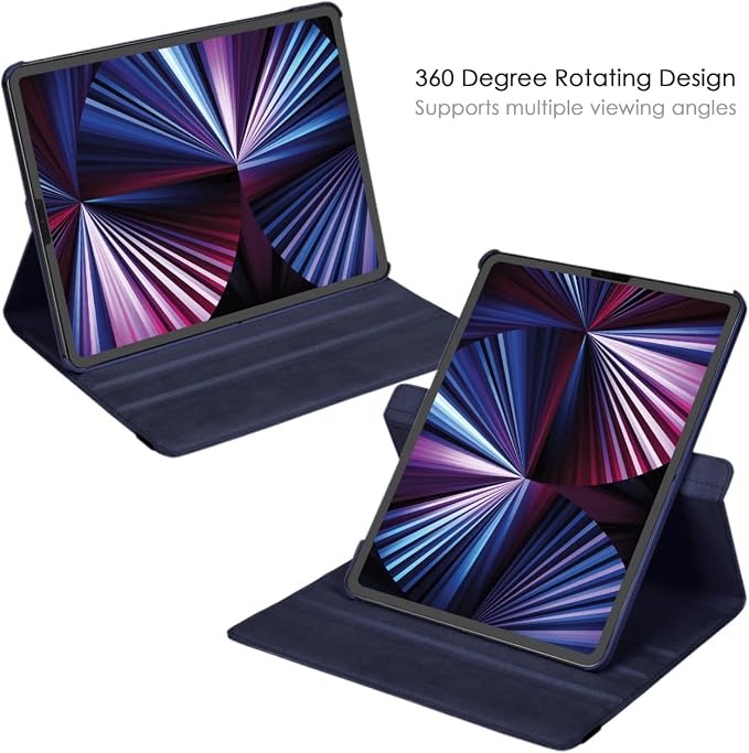 Case for iPad 10th Generation 10.9 Inch 2022 Released Model Number: A2696 A2757 A2777-360 Degree Rotating Protective Stand Cover with Auto Sleep/Wake (Animal)