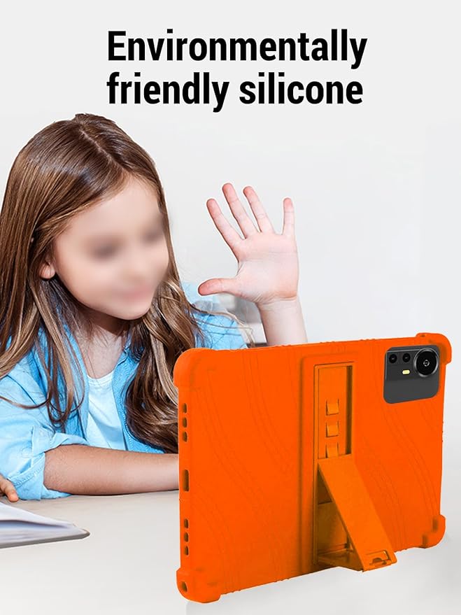 for Bnegynng CP31M 10 inch Tablet Protective case Shockproof Lightweight Silicone Protective Cover with Stand Child-Friendly Protection Easy to Clean DesignBlack