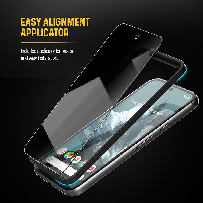 magglass for Google Pixel 9 Pro XL Screen Protector (Fingerprint Compatible) with Easy Install Applicator Full Coverage HD Tempered Glass &amp Camera Lens Protector (6.8)