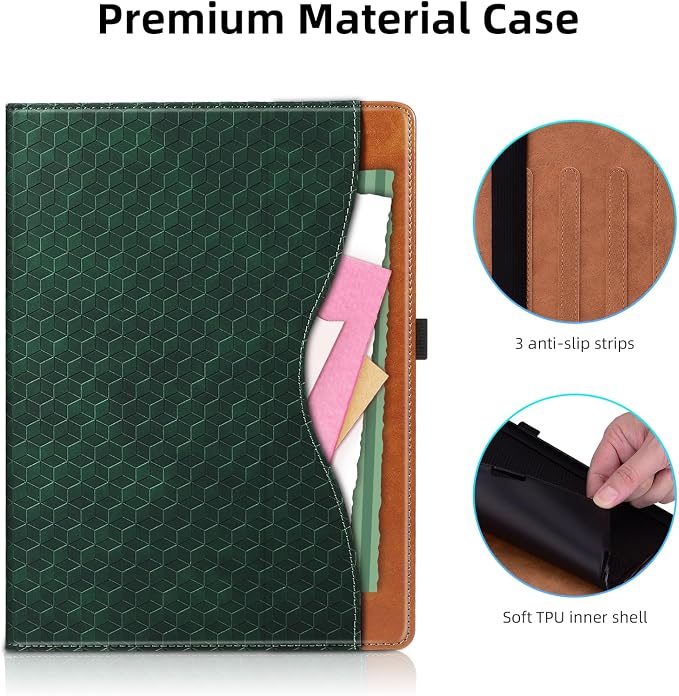 Case for iPad 9th 8th 7th Generation (2021/2020/2019) 10.2 InchiPad Air 3rd Generation PU Leather Cover Multi-Angle Viewing Stand with Card Pocket for ipad 9th Generation CaseBlack