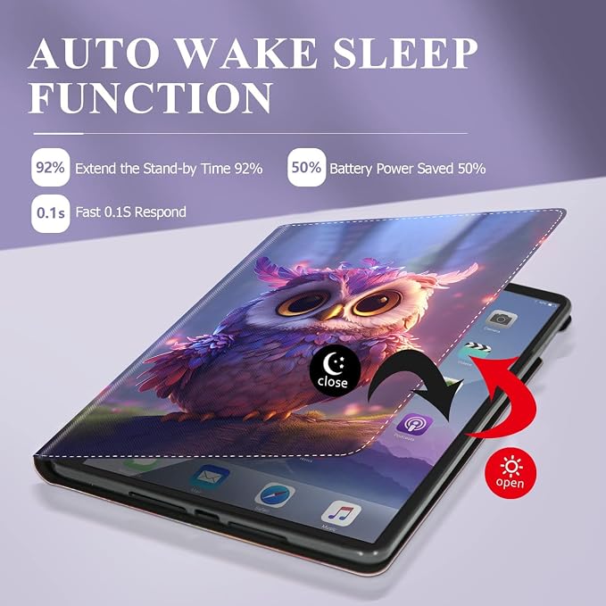 Case for iPad (A16) 11th Generation 11 Inch 2025 / iPad 10th Generation 10.9 Inch 2022 Ultra-Thin Multi-Angle Protective Cover with Auto Sleep/Wake A Dark Horse